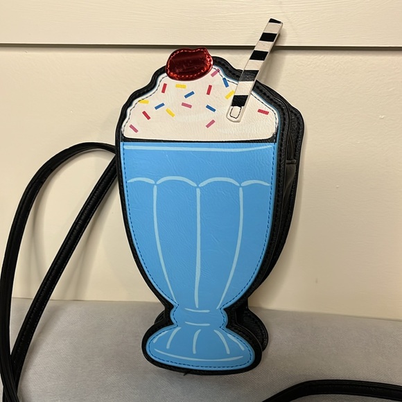 Blue Novelty Ice Cream Sundae Crossbody Bag - Picture 2 of 4